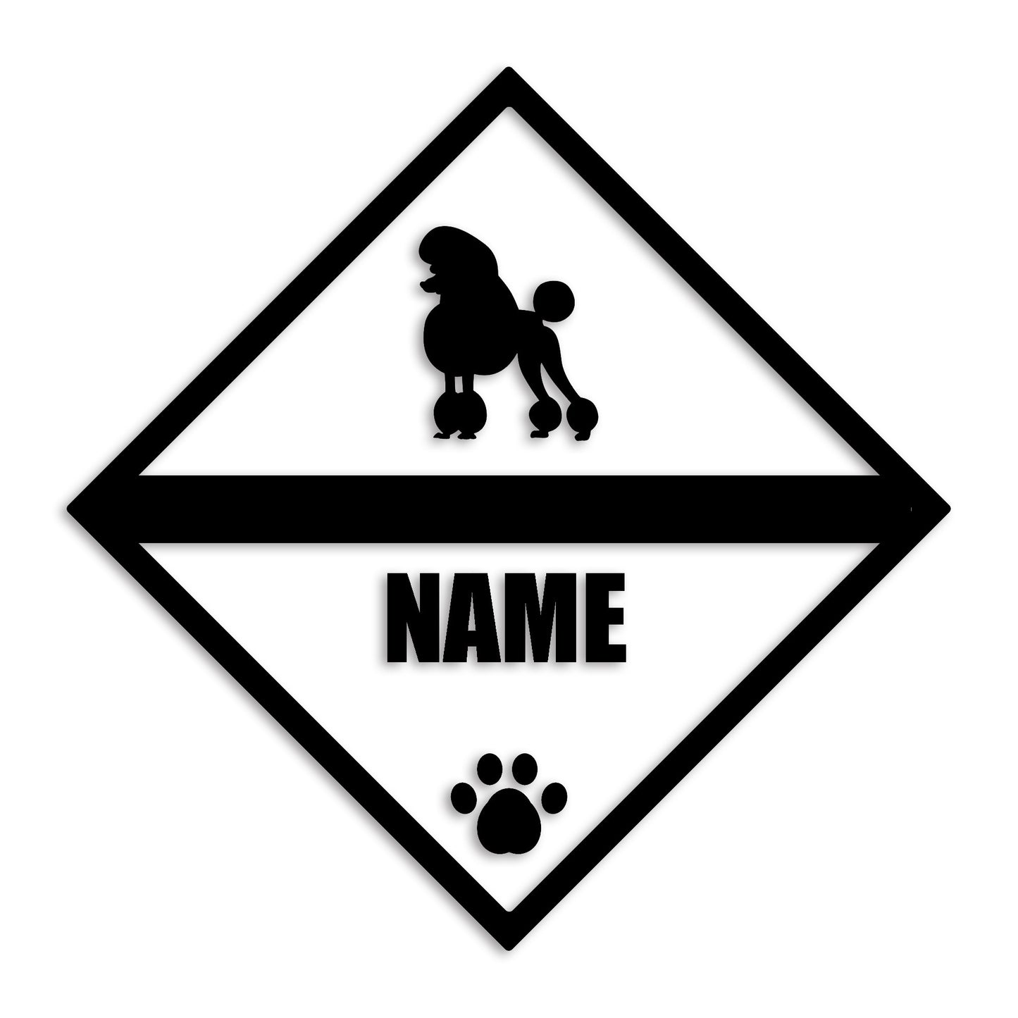 トイプードル 文字入れ可能 ペット 犬 カッティング ステッカー (st-140-58)