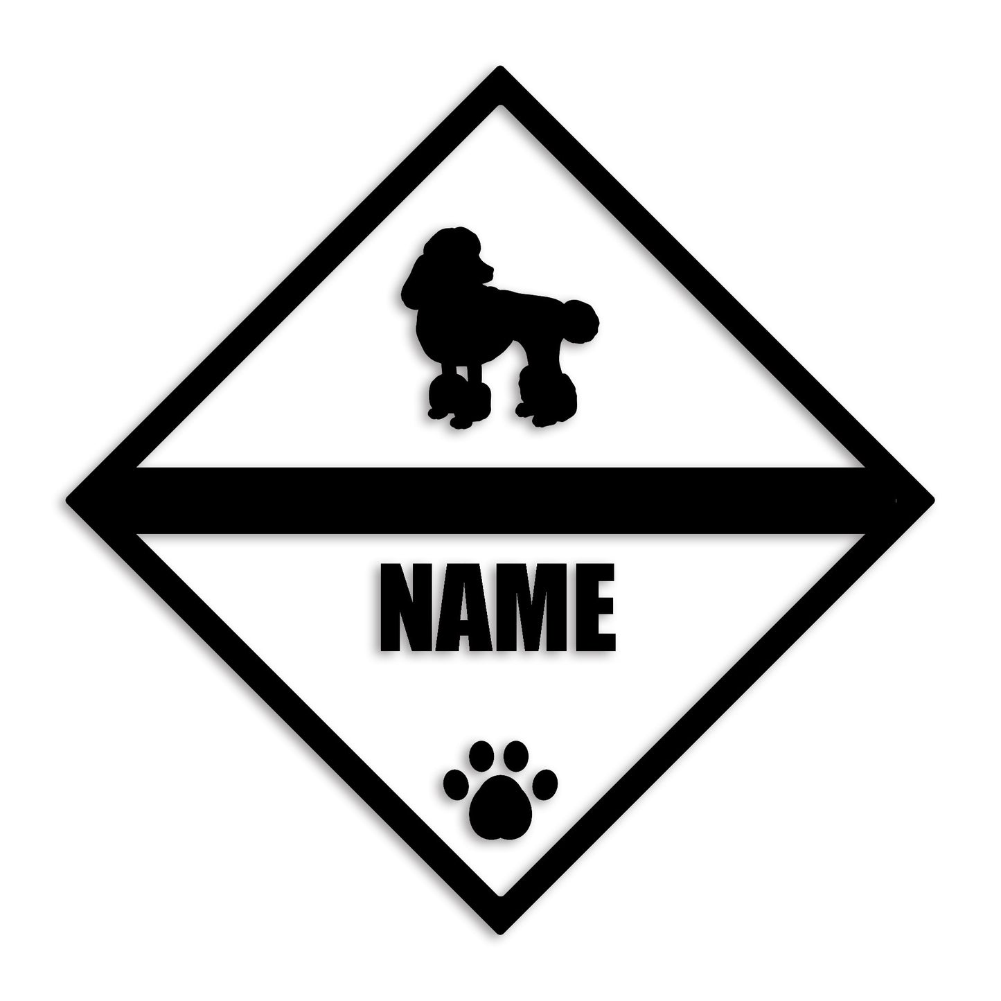 トイプードル 文字入れ可能 ペット 犬 カッティング ステッカー (st-140-59)