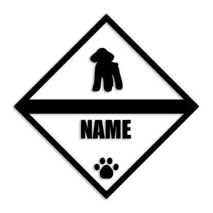 トイプードル 文字入れ可能 ペット 犬 カッティング ステッカー (st-140-60)