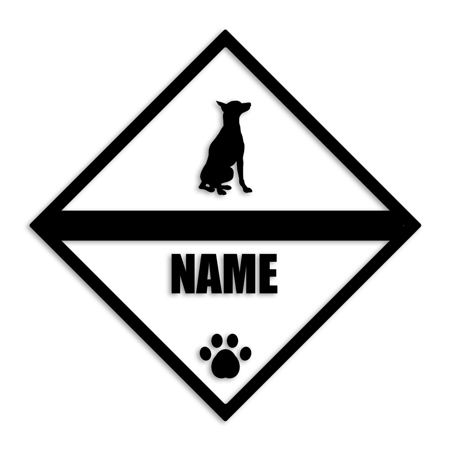 ドーベルマン 文字入れ可能 ペット 犬 カッティング ステッカー (st-140-62)