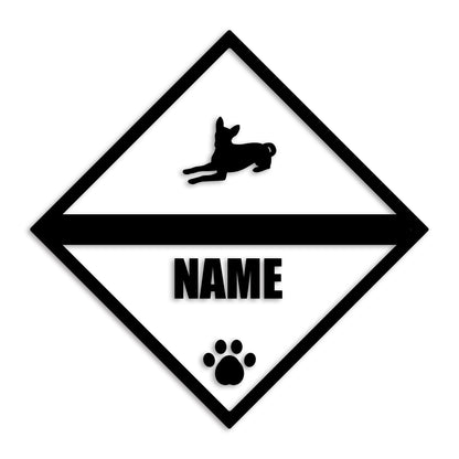 バセンジー 文字入れ可能 ペット 犬 カッティング ステッカー (st-140-70)