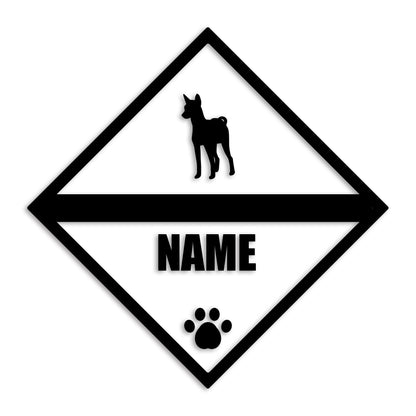 バセンジー 文字入れ可能 ペット 犬 カッティング ステッカー (st-140-72)