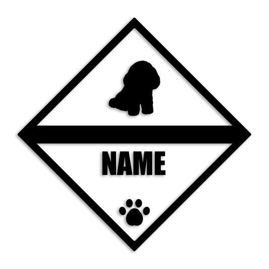 ビションフリーゼ 文字入れ可能 ペット 犬 カッティング ステッカー (st-140-82)