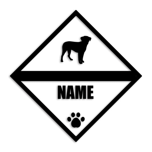 ボーダーテリア 文字入れ可能 ペット 犬 カッティング ステッカー (st-140-95)