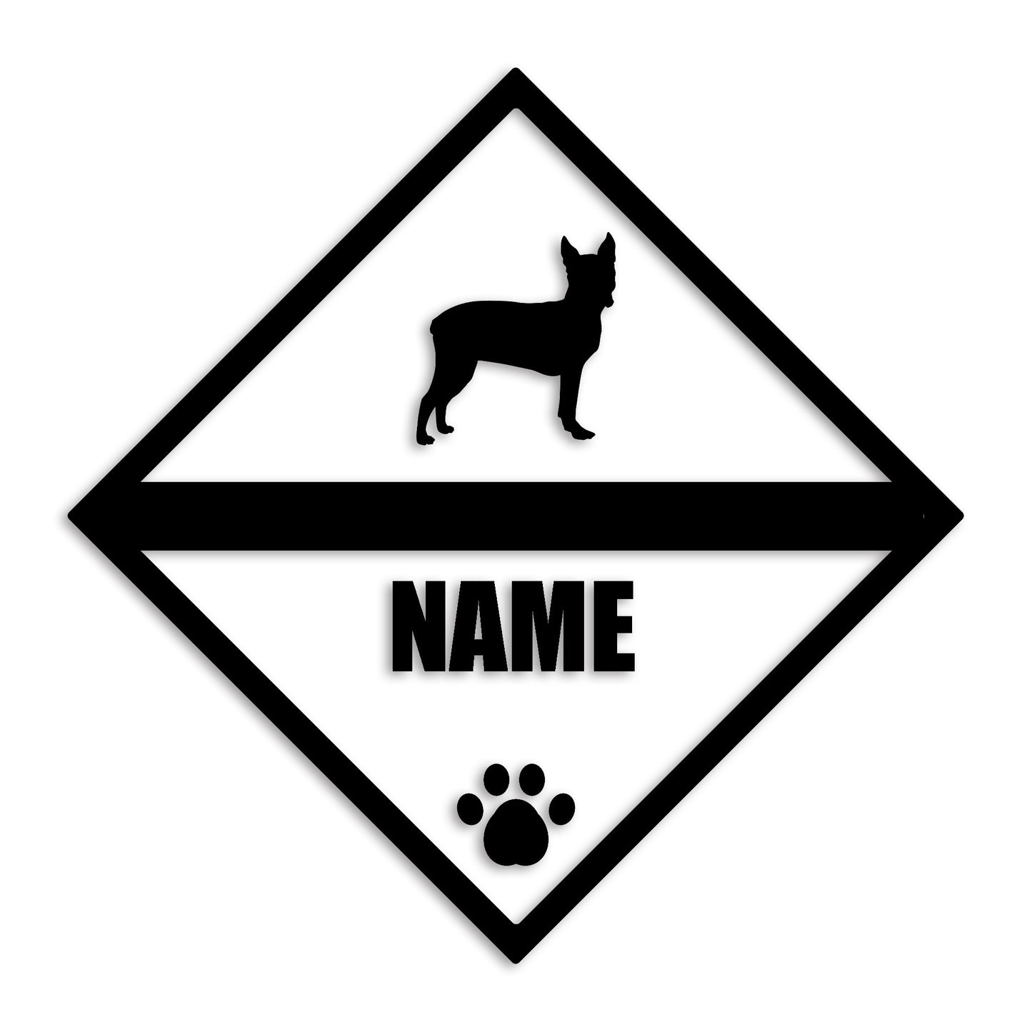 ボストンテリア 文字入れ可能 ペット 犬 カッティング ステッカー (st-140-98)