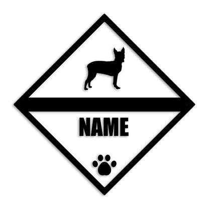 ボストンテリア 文字入れ可能 ペット 犬 カッティング ステッカー (st-140-98)