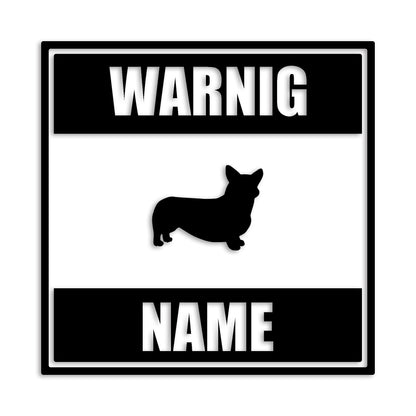 ウェルシュコーギー 文字入れ可能 ペット 犬 カッティング ステッカー (st-141-11)