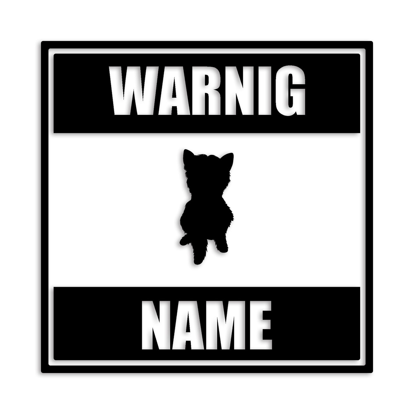 ヨークシャーテリア 文字入れ可能 ペット 犬 カッティング ステッカー (st-141-112)