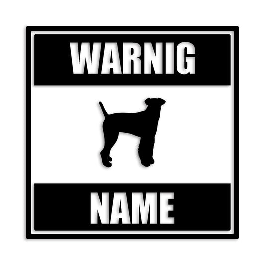 エアデール 文字入れ可能 ペット 犬 カッティング ステッカー (st-141-14)