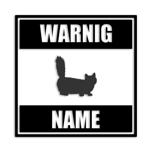 マンチカン 文字入れ可能 ペット 猫 カッティング ステッカー (st-141-171)