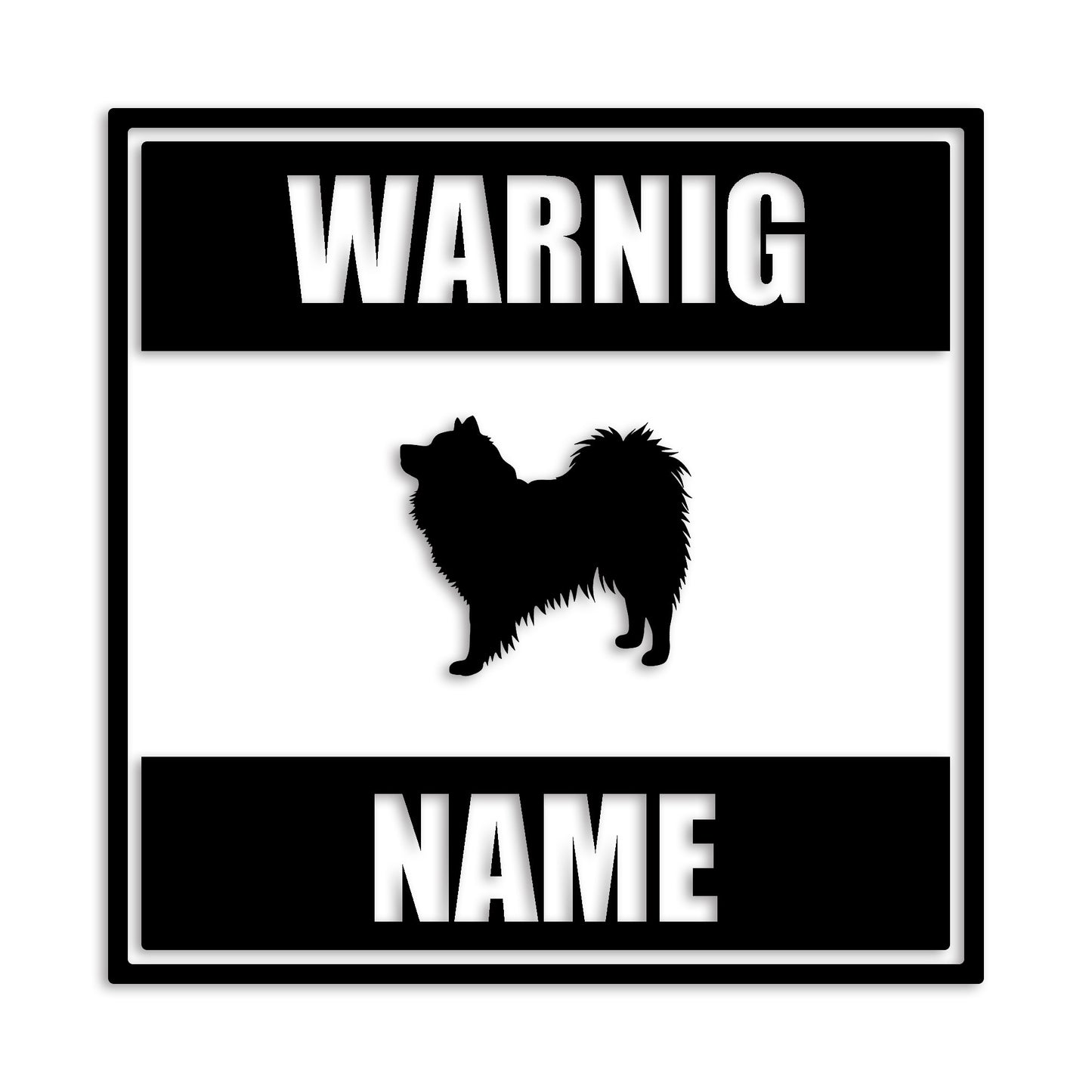 スピッツ 文字入れ可能 ペット 犬 カッティング ステッカー (st-141-38)