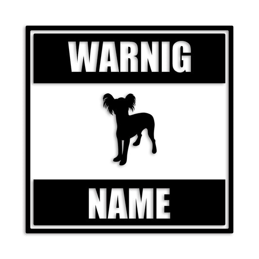 チャイニーズクレステッドドッグ 文字入れ可能 ペット 犬 カッティング ステッカー (st-141-49)