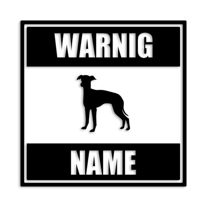 イタリアングレーハウンド 文字入れ可能 ペット 犬 カッティング ステッカー (st-141-5)