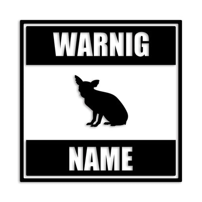 チワワ 文字入れ可能 ペット 犬 カッティング ステッカー (st-141-51)