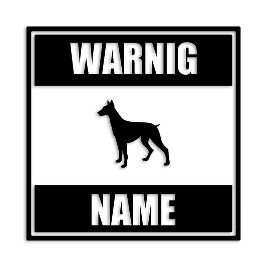 ドーベルマン 文字入れ可能 ペット 犬 カッティング ステッカー (st-141-61)