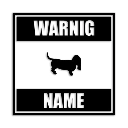 バセットハウンド 文字入れ可能 ペット 犬 カッティング ステッカー (st-141-68)