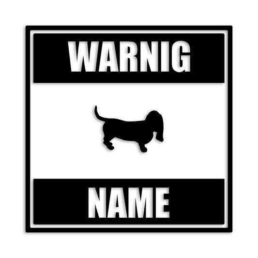 バセットハウンド 文字入れ可能 ペット 犬 カッティング ステッカー (st-141-68)