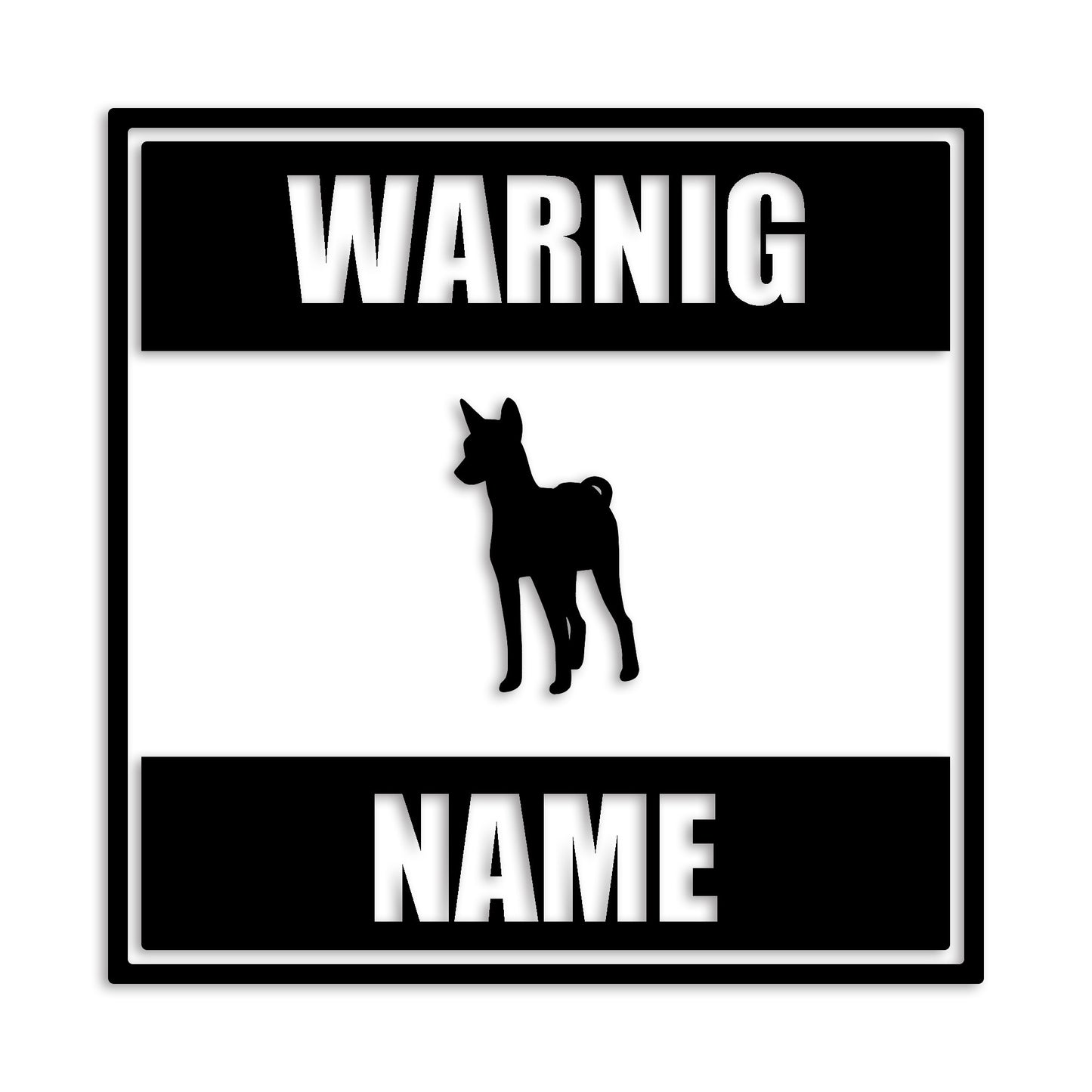 バセンジー 文字入れ可能 ペット 犬 カッティング ステッカー (st-141-72)