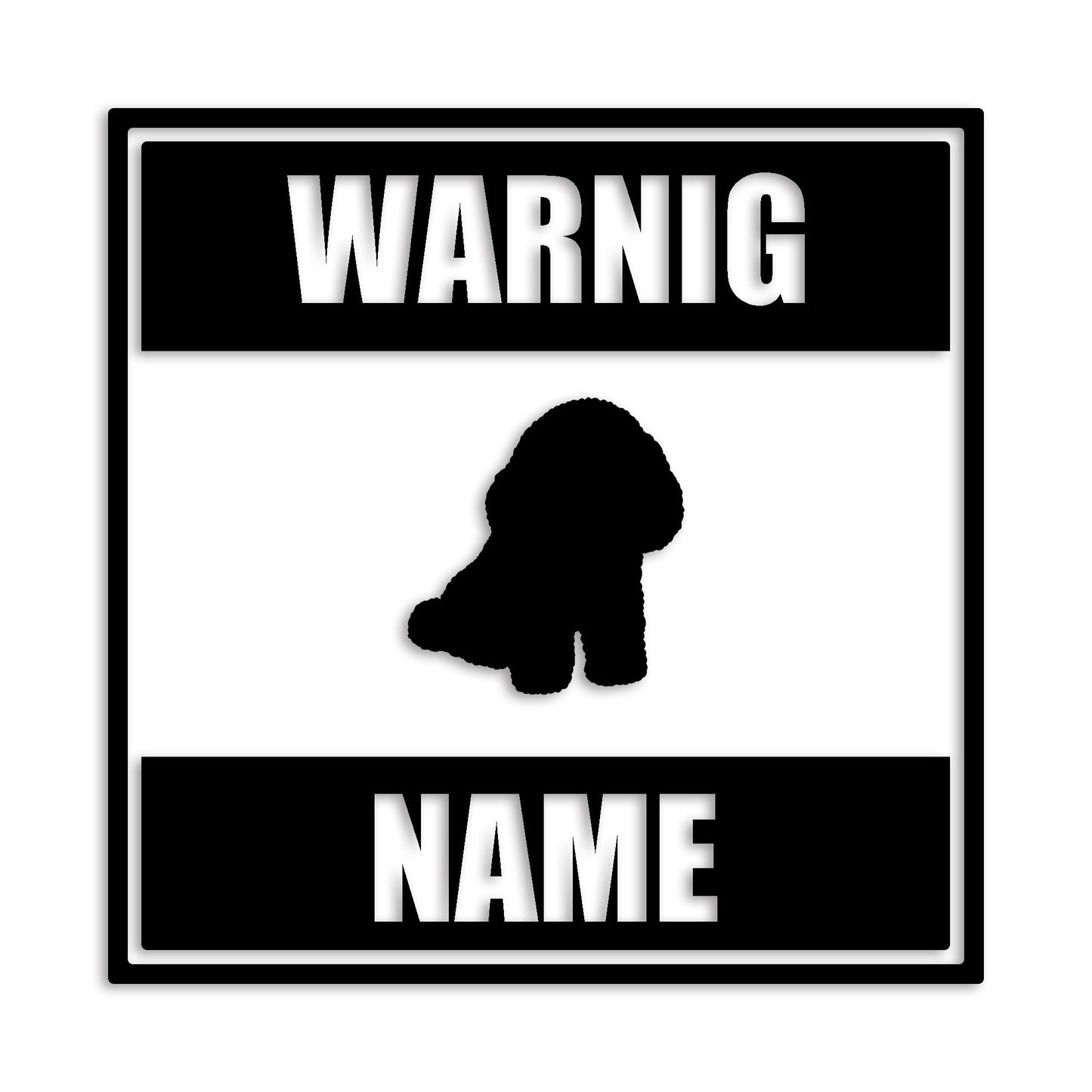 ビションフリーゼ 文字入れ可能 ペット 犬 カッティング ステッカー (st-141-82)