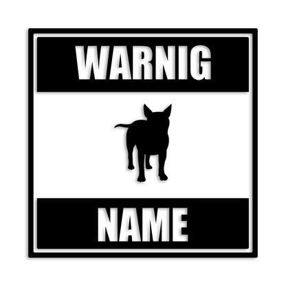 ブルテリア 文字入れ可能 ペット 犬 カッティング ステッカー (st-141-84)