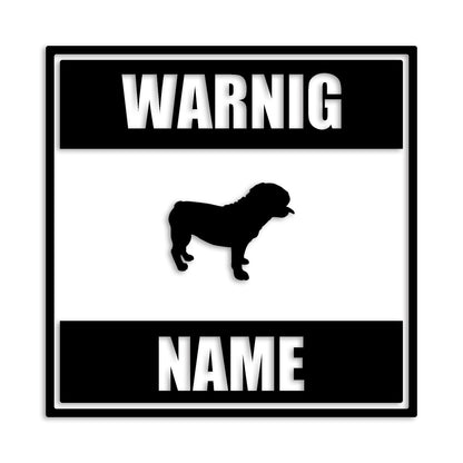 ブルドック 文字入れ可能 ペット 犬 カッティング ステッカー (st-141-87)