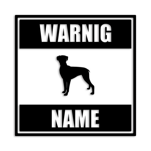 ボクサー 文字入れ可能 ペット 犬 カッティング ステッカー (st-141-97)