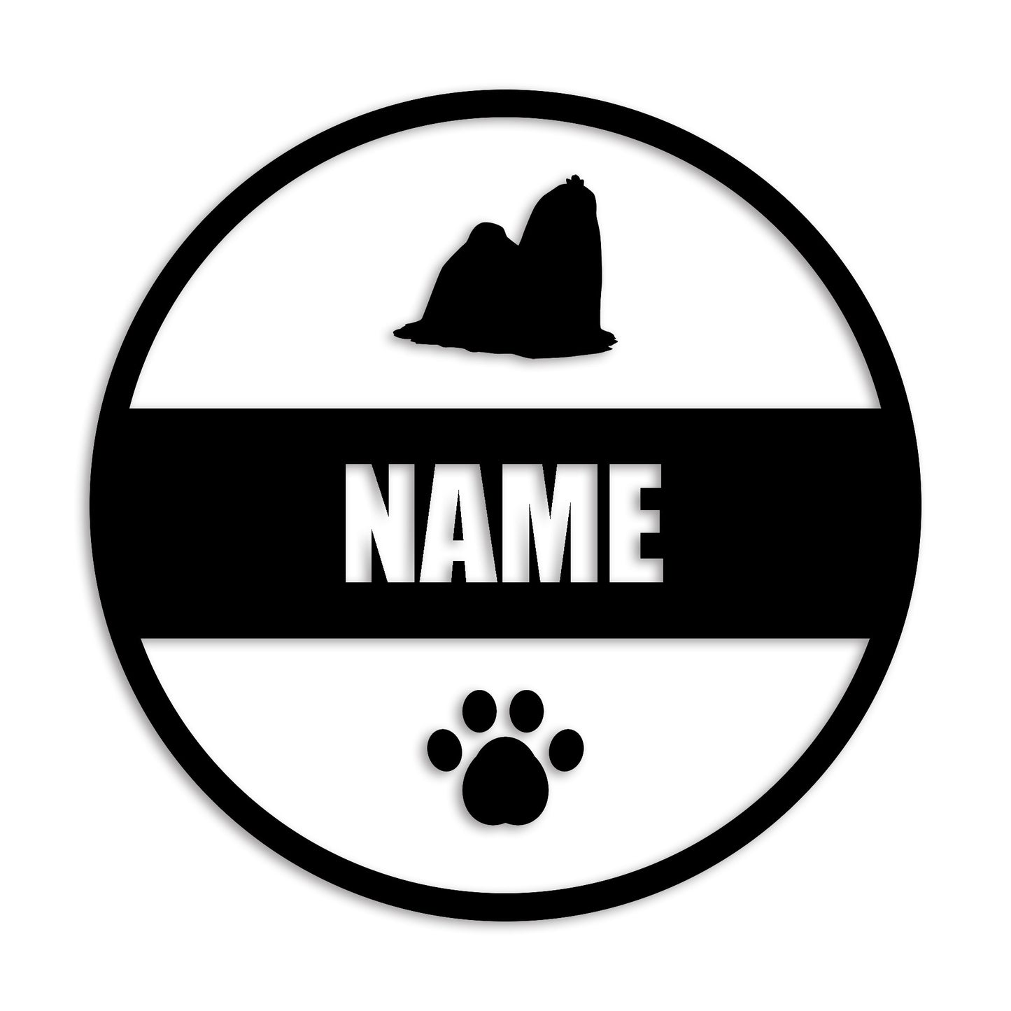 マルチーズ 文字入れ可能 ペット 犬 カッティング ステッカー (st-142-105)