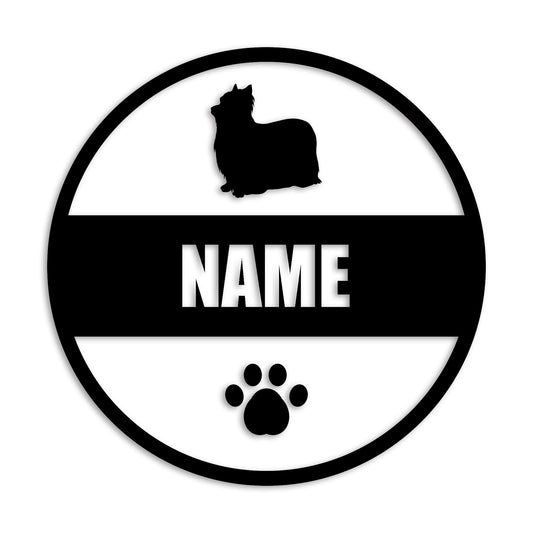 ヨークシャーテリア 文字入れ可能 ペット 犬 カッティング ステッカー (st-142-113)