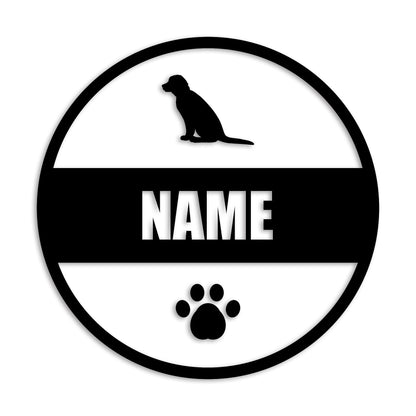 ラブラドールレトリバー 文字入れ可能 ペット 犬 カッティング ステッカー (st-142-115)