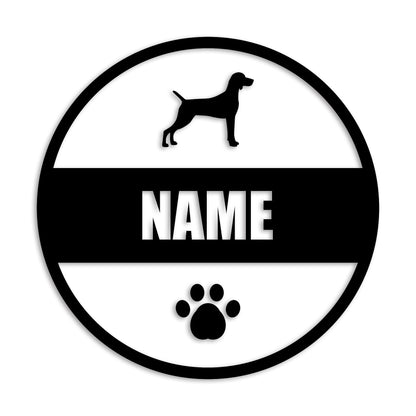 ワイマラナー 文字入れ可能 ペット 犬 カッティング ステッカー (st-142-118)