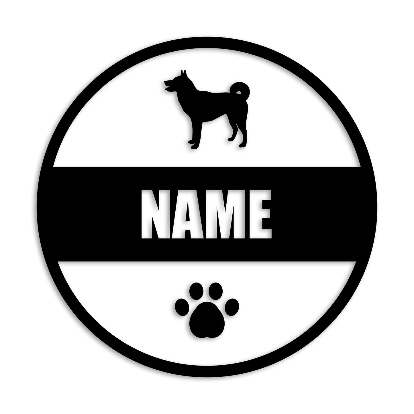 甲斐犬 文字入れ可能 ペット 犬 カッティング ステッカー (st-142-119)