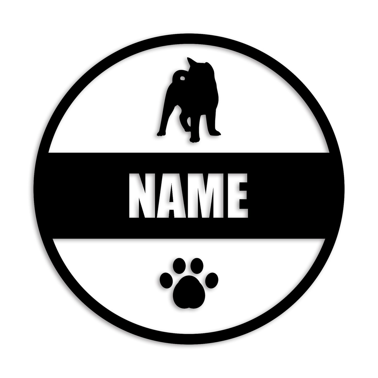 秋田犬 文字入れ可能 ペット 犬 カッティング ステッカー (st-142-126)