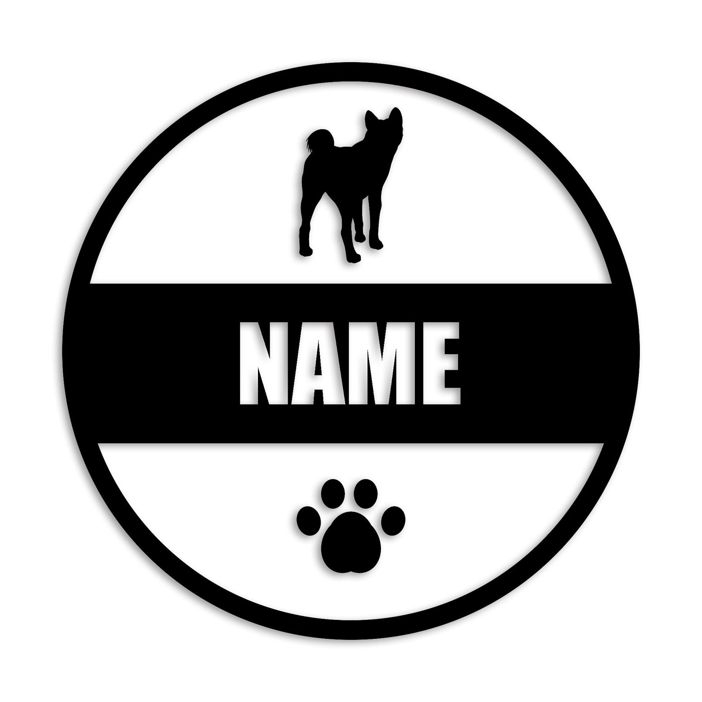 秋田犬 文字入れ可能 ペット 犬 カッティング ステッカー (st-142-128)