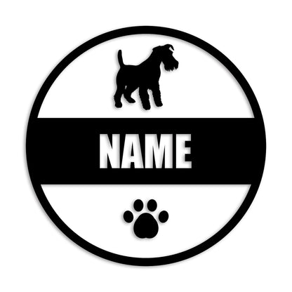 ウェルシュテリア 文字入れ可能 ペット 犬 カッティング ステッカー (st-142-13)