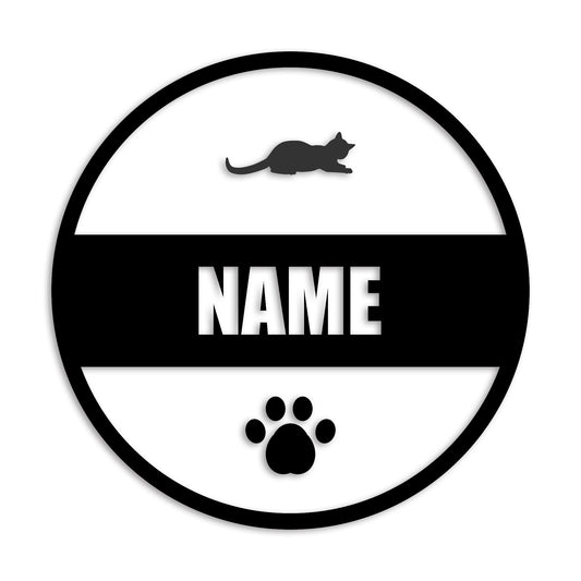 アビシニアン 文字入れ可能 ペット 猫 カッティング ステッカー (st-142-132)