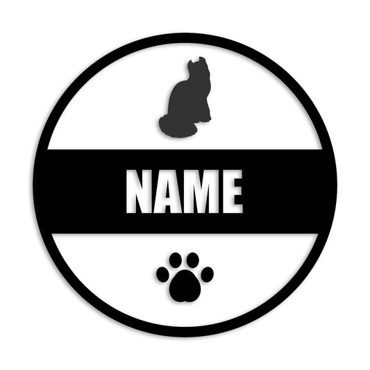 アメリカンカール 文字入れ可能 ペット 猫 カッティング ステッカー (st-142-134)