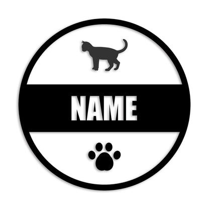 オシキャット 文字入れ可能 ペット 猫 カッティング ステッカー (st-142-142)