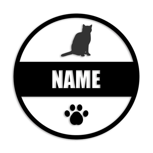 オシキャット 文字入れ可能 ペット 猫 カッティング ステッカー (st-142-143)