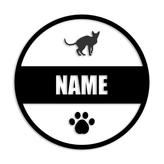 スフィンクス 文字入れ可能 ペット 猫 カッティング ステッカー (st-142-156)