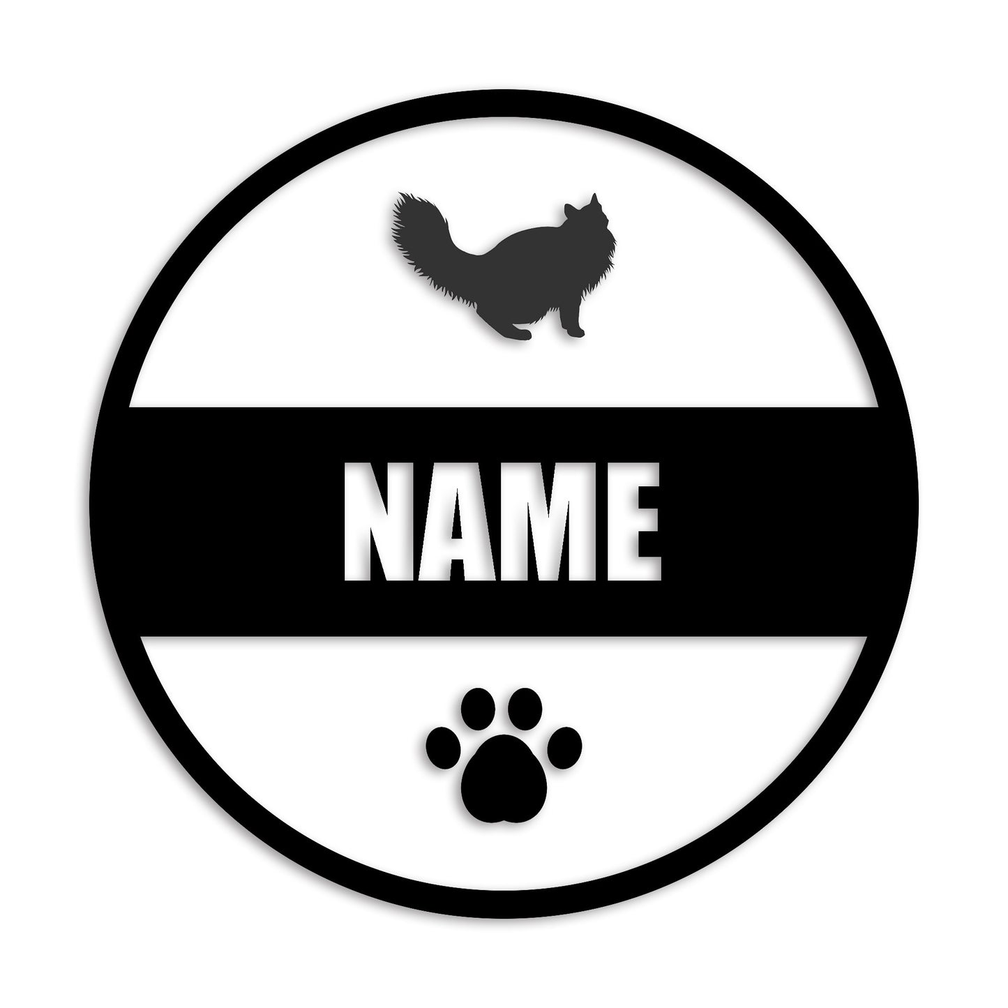 ノルウェージャンフォレストキャット 文字入れ可能 ペット 猫 カッティング ステッカー (st-142-163)