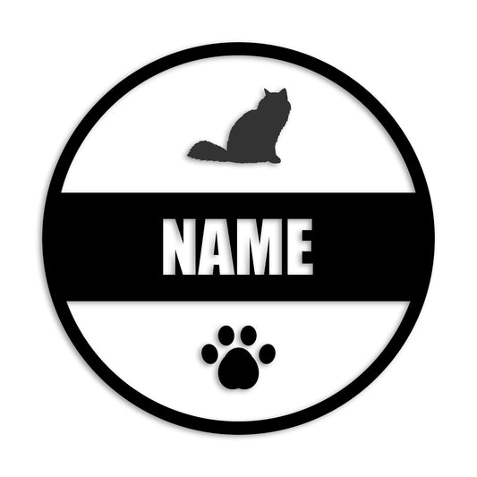 バーマン 文字入れ可能 ペット 猫 カッティング ステッカー (st-142-164)