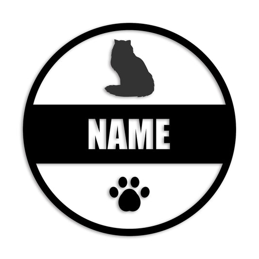 ペルシャ 文字入れ可能 ペット 猫 カッティング ステッカー (st-142-168)