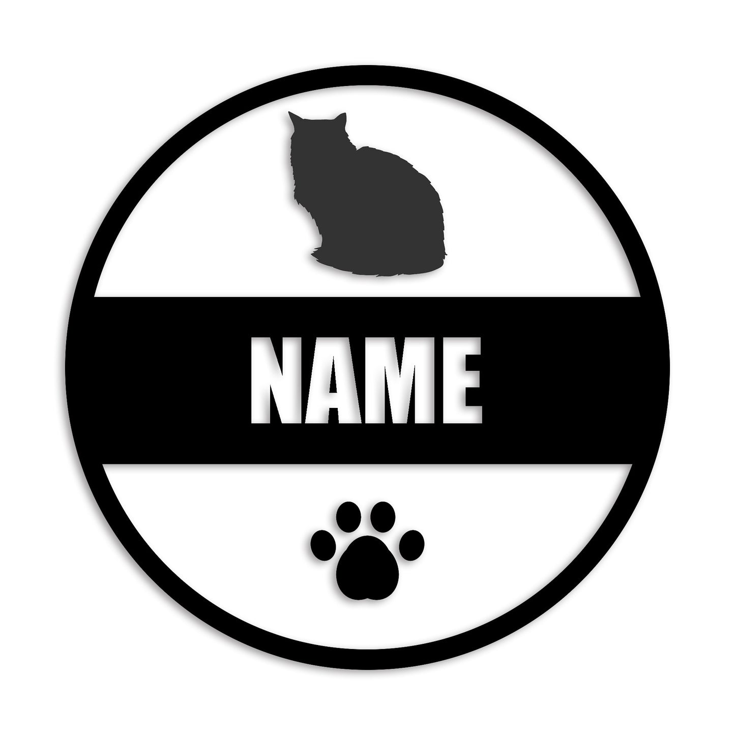 ペルシャ 文字入れ可能 ペット 猫 カッティング ステッカー (st-142-169)