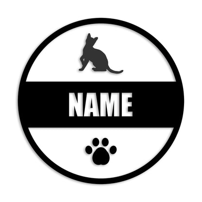 ベンガル 文字入れ可能 ペット 猫 カッティング ステッカー (st-142-170)