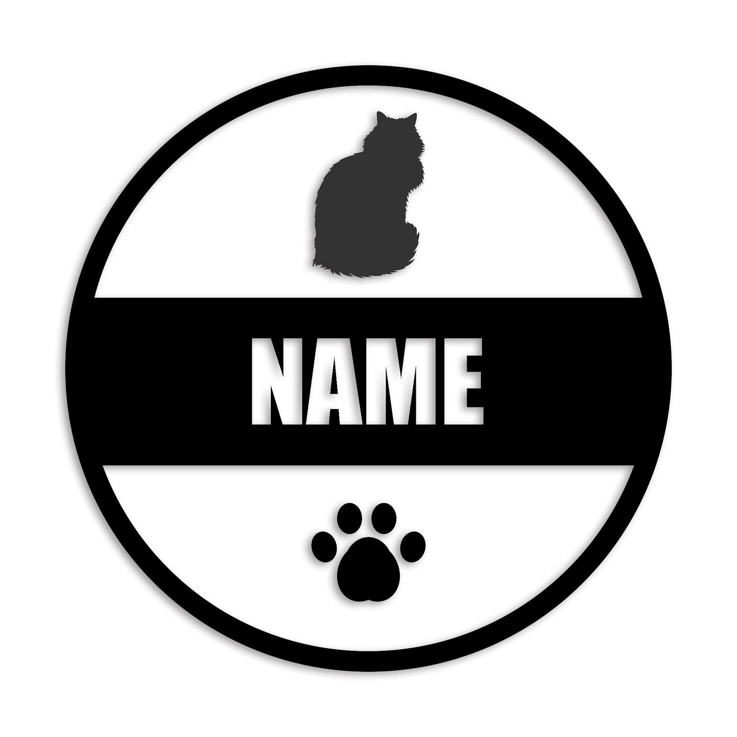 メインクーン 文字入れ可能 ペット 猫 カッティング ステッカー (st-142-173)