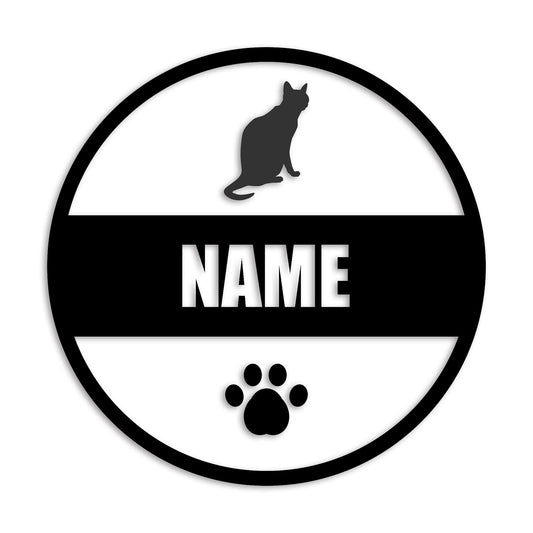 ロシアンブルー 文字入れ可能 ペット 猫 カッティング ステッカー (st-142-176)