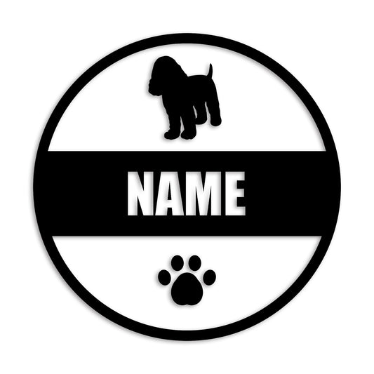 コッカースパニエル 文字入れ可能 カッティングステッカー st-142-25