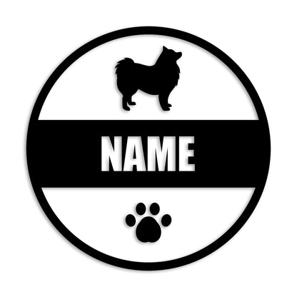 スピッツ 文字入れ可能 ペット 犬 カッティング ステッカー (st-142-37)