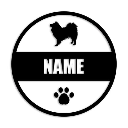 スピッツ 文字入れ可能 ペット 犬 カッティング ステッカー (st-142-38)