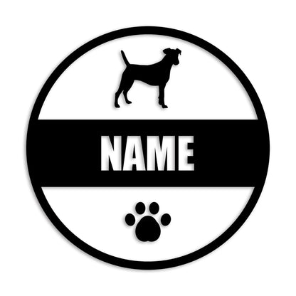 スムースフォックステリ 文字入れ可能 ペット 犬 カッティング ステッカー (st-142-39)